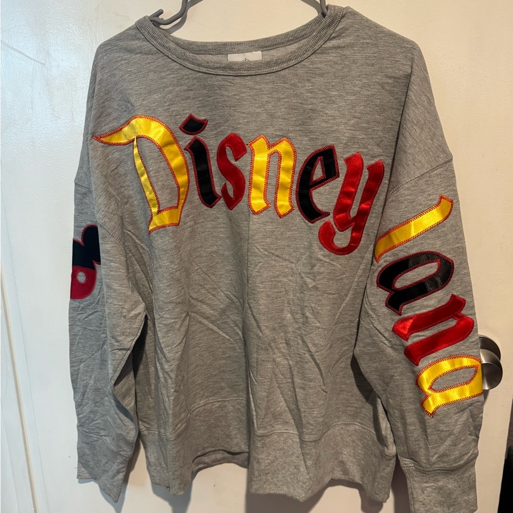 Disney Gray Sweatshirt with Black and White Tag